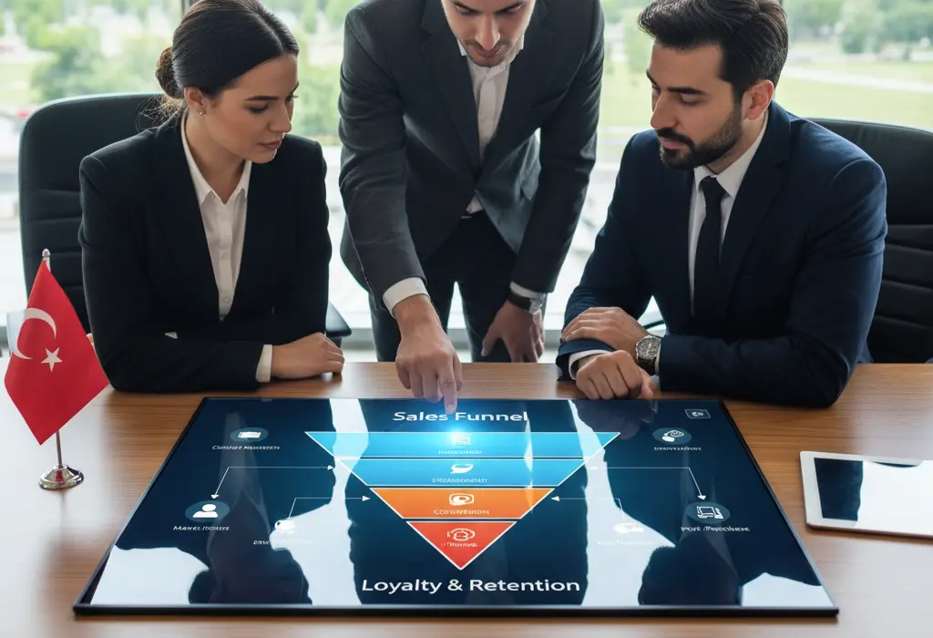 قیف فروش بومی‌سازی شده برای بازار دیجیتال ترکیه